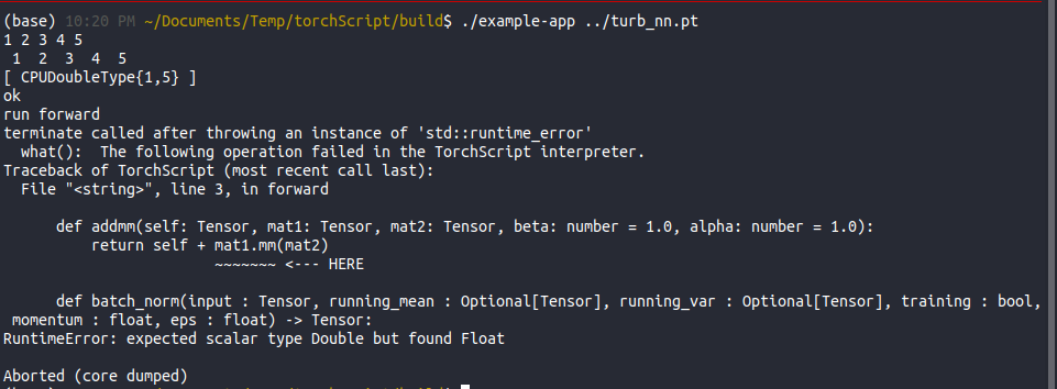 Pytorch store c++ examples