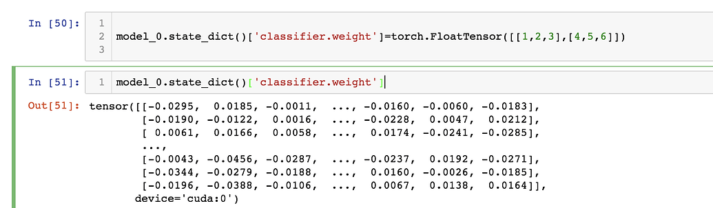 How To Assign An Arbitrary Tensor To Model's Parameter? - PyTorch Forums