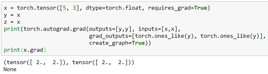 Autograd.grad accumulates gradients on sequence of Tensor making it ...