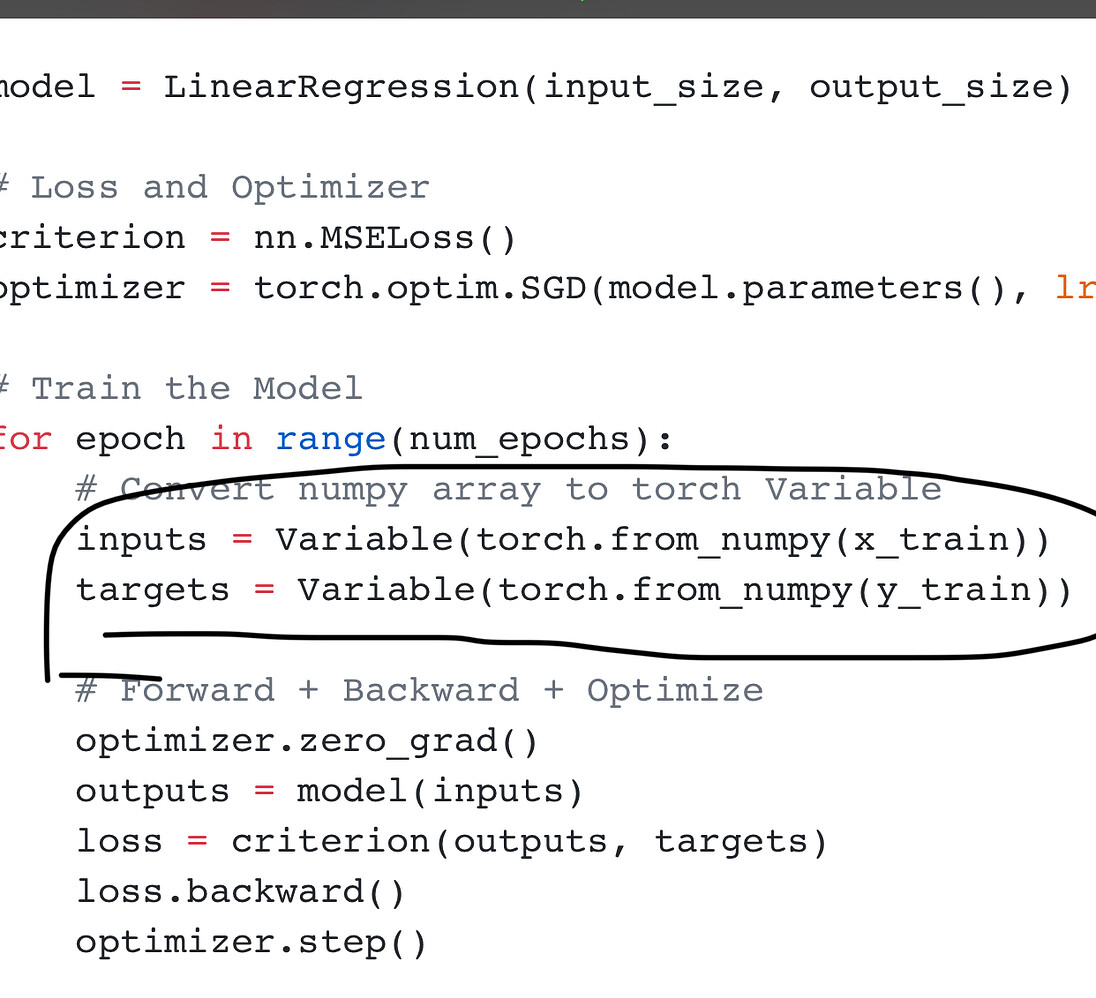 Variable inside loop - autograd - PyTorch Forums
