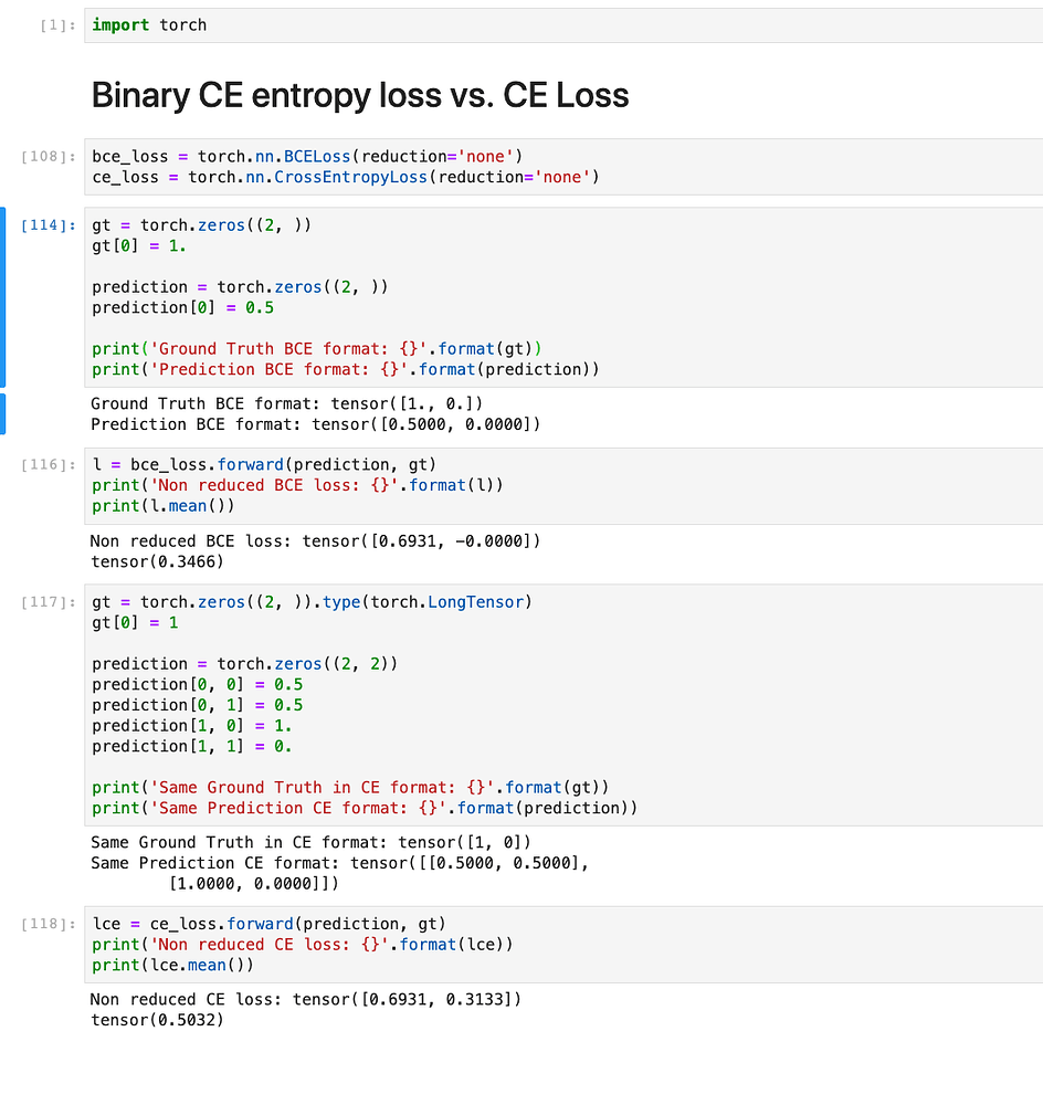 Cross Entropy and Binary Cross Entropy do not give the same result ...
