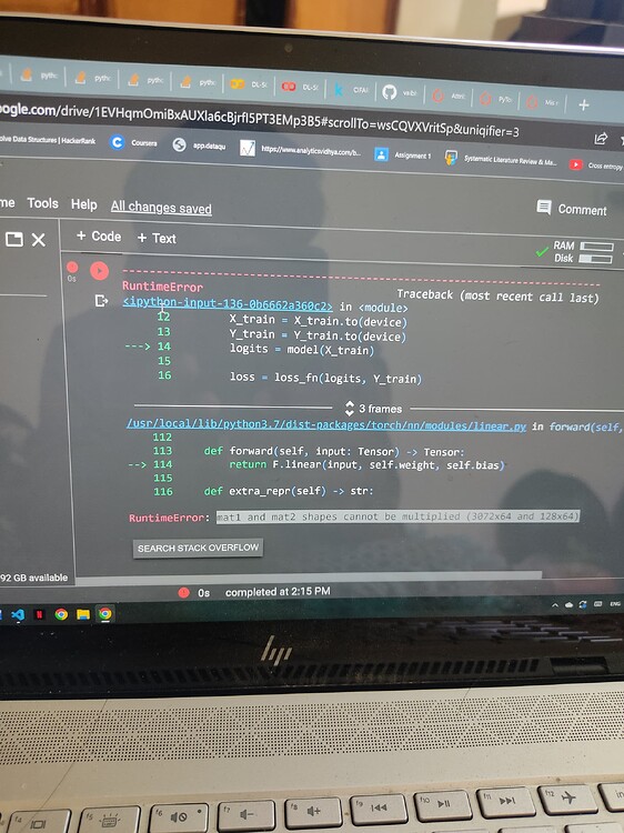 Mis match error in pytorch module - PyTorch Forums