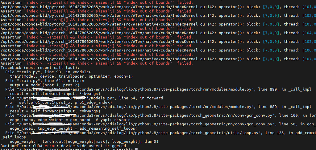 PyTorch GRU RuntimeError Size Mismatch Error Troubleshooting Guide for 1600 x 3 and 50 x 20 Dimensions - Need help RuntimeError: CUDA error: device-side assert triggered