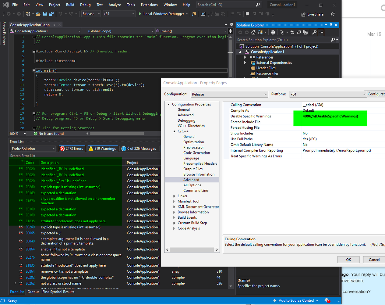 advanced installer project for visual studio solution