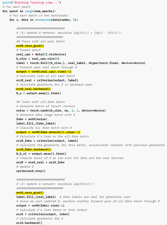 Why "netD.zero_grad()" is not required before "errD_fake.backward()" in ...