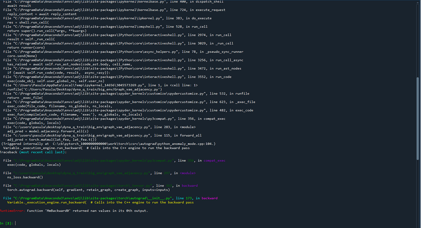 Getting Nan values after first ietration - autograd - PyTorch Forums
