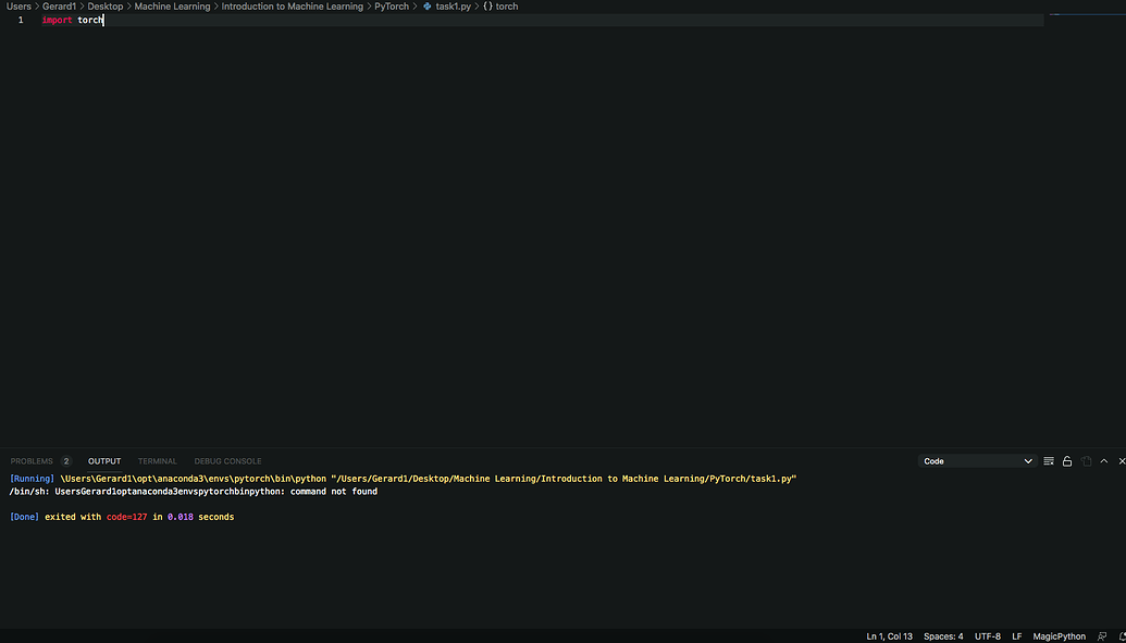  no module named torch in vscode pytorch forums