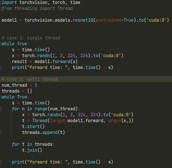 Initialize 2 (or multiple) models at the same time - PyTorch Forums