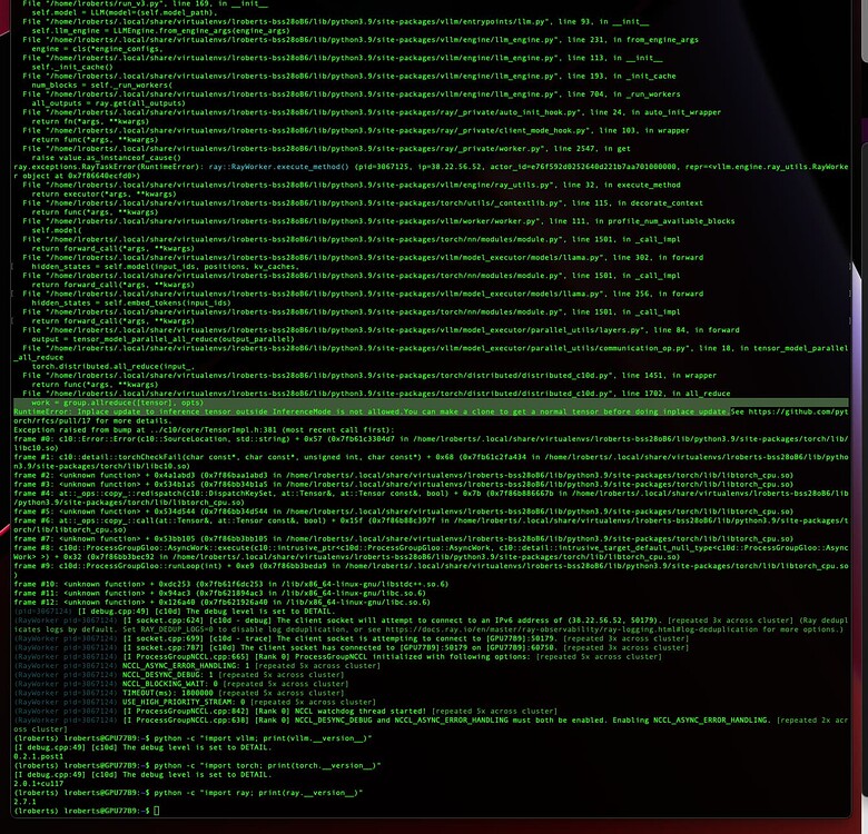 How to fix the issue of "RuntimeError: Inplace update to inference ...