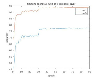 finetuning only the last classifier layer