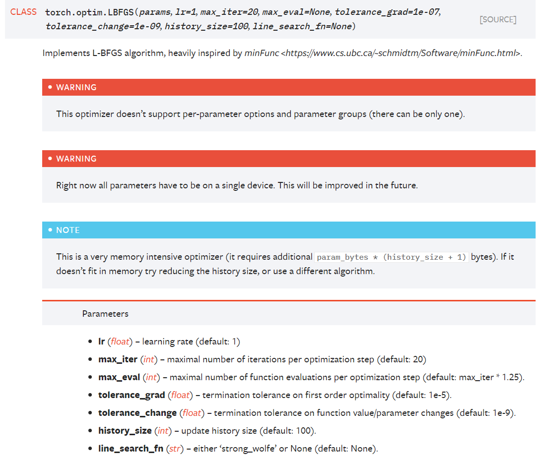 Pytorch The Confusion Of L-BFGS - PyTorch Forums