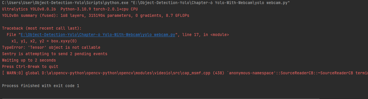 assignment not allowed to field tensor in protocol message object