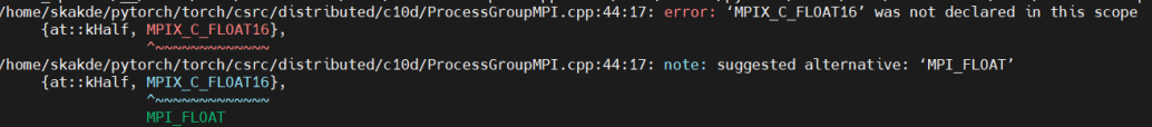 Getting error in installing pytorch with Open MPI - PyTorch Forums