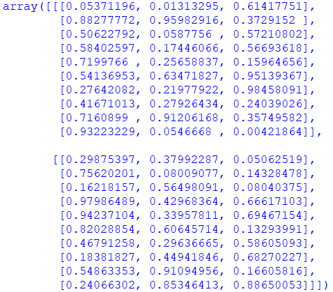 Input vectors (each with 3 RGB elements)